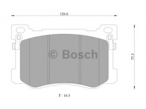BOSCH 0 986 AB3 136 stabdžių trinkelių rinkinys, diskinis stabdys 
 Techninės priežiūros dalys -> Papildomas remontas
58101-3NA50, 58101-3NA80, 58101-B1A10
