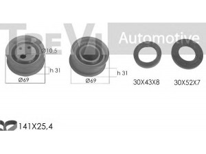 TREVI AUTOMOTIVE KD1050S paskirstymo diržo komplektas 
 Techninės priežiūros dalys -> Papildomas remontas