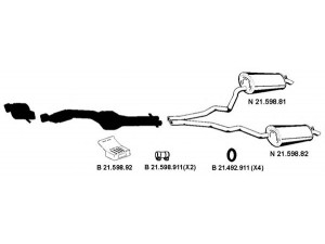 EBERSPÄCHER 212233 išmetimo sistema 
 Išmetimo sistema -> Išmetimo sistema, visa