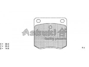 ASHUKI 1083-0201 stabdžių trinkelių rinkinys, diskinis stabdys 
 Techninės priežiūros dalys -> Papildomas remontas
30144/SPIDAN, 36419/ABS, 44060-A1285