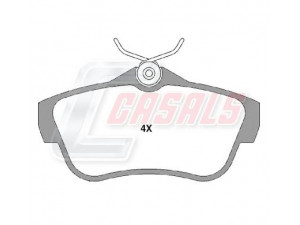 CASALS BKM578 stabdžių trinkelių rinkinys, diskinis stabdys
425367, 425368, 425497, 71770052