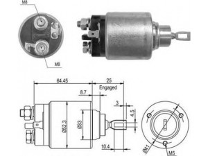 MAGNETI MARELLI 940113050012 solenoidinis jungiklis, starteris