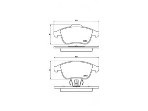 BREMBO P 68 047 stabdžių trinkelių rinkinys, diskinis stabdys 
 Techninės priežiūros dalys -> Papildomas remontas
410605055R, 440608746R