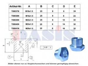 AKS DASIS 700041N æHelicoilæ įvorė