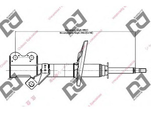 DJ PARTS DS1010GS amortizatorius 
 Pakaba -> Amortizatorius
4851012520, 4851012530, 4851012531