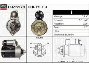 DELCO REMY DRZ5178 starteris 
 Elektros įranga -> Starterio sistema -> Starteris
4557466, 4557468