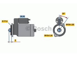 BOSCH 0 986 014 161 starteris 
 Elektros įranga -> Starterio sistema -> Starteris
M 002 T 51181, M 2 T 51181, MD070933