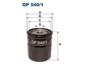 FILTRON OP540/1 alyvos filtras 
 Techninės priežiūros dalys -> Techninės priežiūros intervalai
1109 CA, 110938, 110939, 1109AK