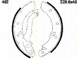 TRISCAN 8100 16492 stabdžių trinkelių komplektas 
 Techninės priežiūros dalys -> Papildomas remontas
1638304, 1688304