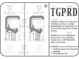 MAL? 1036PRD veleno sandariklis, neautomatinė transmisija 
 Transmisija -> Neautomatinė pavarų dėžė -> Tarpikliai/sandarikliai
9031125016
