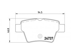 BREMBO P 61 100 stabdžių trinkelių rinkinys, diskinis stabdys 
 Techninės priežiūros dalys -> Papildomas remontas
425340, 425401, 425419, 425440