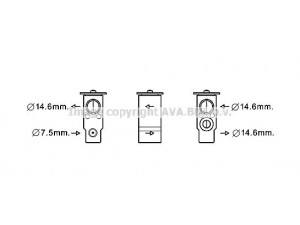 AVA QUALITY COOLING HY1397 išsiplėtimo vožtuvas, oro kondicionavimas 
 Oro kondicionavimas -> Vožtuvai
9760417000, 9760417001, 9760417000