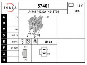 EAI 57401 kintamosios srovės generatorius
373002B101