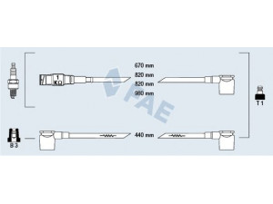 FAE 83990 uždegimo laido komplektas 
 Kibirkšties / kaitinamasis uždegimas -> Uždegimo laidai/jungtys
102 150 20 18, 102 150 29 18
