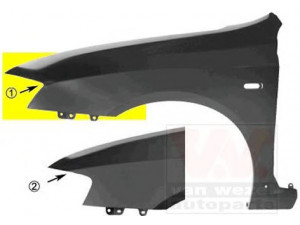 VAN WEZEL 1625656 sparnas 
 Kėbulas -> Transporto priemonės priekis -> Sparnas/montavimo dalys
0046758409, 46758409, 51717860