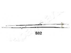 JAPANPARTS BC-S02 trosas, stovėjimo stabdys 
 Stabdžių sistema -> Valdymo svirtys/trosai
49010-08102