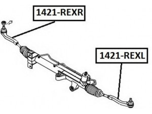 ASVA 1421-REXL skersinės vairo trauklės galas 
 Vairavimas -> Vairo mechanizmo sujungimai
46660-08000