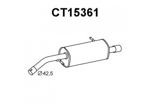 VENEPORTE CT15361 galinis duslintuvas 
 Išmetimo sistema -> Duslintuvas
1726XR