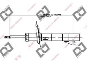 DJ PARTS DS1778GS amortizatorius 
 Pakaba -> Amortizatorius
8200222456, 8200222457, 8200278969