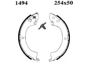 BSF 01494 stabdžių trinkelių komplektas 
 Techninės priežiūros dalys -> Papildomas remontas
MB238114, MB238520, MB238521, MB238522