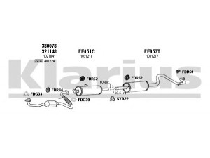 KLARIUS 361284U išmetimo sistema 
 Išmetimo sistema -> Išmetimo sistema, visa