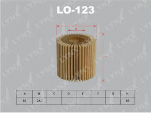 LYNXauto LO-123 alyvos filtras 
 Techninės priežiūros dalys -> Techninės priežiūros intervalai
AY110-TY004, 04152-31050, 04152-31090