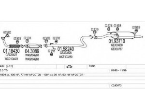 MTS C290073016743 išmetimo sistema 
 Išmetimo sistema -> Išmetimo sistema, visa