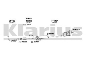 KLARIUS 330892U išmetimo sistema 
 Išmetimo sistema -> Išmetimo sistema, visa