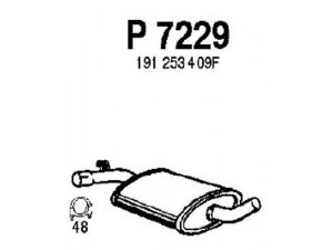 FENNO P7229 vidurinis duslintuvas 
 Išmetimo sistema -> Duslintuvas
191253409BB, 191253409D, 191253409F