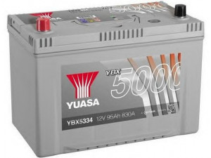 YUASA YBX5334 starterio akumuliatorius 
 Elektros įranga -> Akumuliatorius