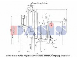 AKS DASIS 851296N magnetinė sankaba, oro kondicionieriaus kompresorius
