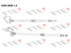 FTE 430E.865E.1.4 stabdžių žarnelė 
 Stabdžių sistema -> Stabdžių žarnelės
58732-2E000, 587322E000
