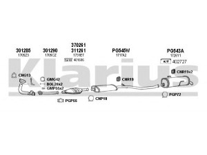 KLARIUS 630686U išmetimo sistema