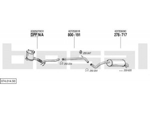BOSAL 074.014.50 išmetimo sistema 
 Išmetimo sistema -> Išmetimo sistema, visa