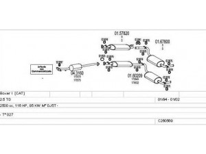 MTS C260569009820 išmetimo sistema
