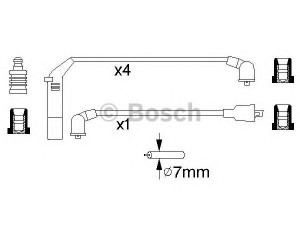 BOSCH 0 986 356 813 uždegimo laido komplektas 
 Kibirkšties / kaitinamasis uždegimas -> Uždegimo laidai/jungtys
27501 24B10, 27501 24B20, 27501 24C10