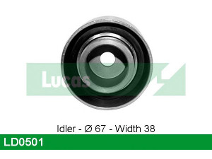 LUCAS ENGINE DRIVE LD0501 įtempiklio skriemulys, paskirstymo diržas