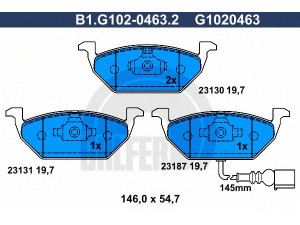 GALFER B1.G102-0463.2 stabdžių trinkelių rinkinys, diskinis stabdys 
 Techninės priežiūros dalys -> Papildomas remontas
1J0 698 151 D, 1J0 698 151 E, 1J0 698 151 G