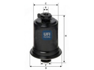 UFI 31.667.00 kuro filtras 
 Techninės priežiūros dalys -> Papildomas remontas
MB868457