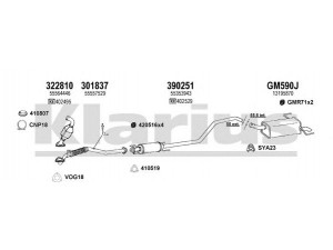 KLARIUS 391751U išmetimo sistema 
 Išmetimo sistema -> Išmetimo sistema, visa