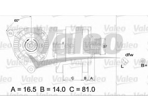 VALEO 437348 kintamosios srovės generatorius 
 Elektros įranga -> Kint. sr. generatorius/dalys -> Kintamosios srovės generatorius
038903018E, 038903018EX, 06B903016