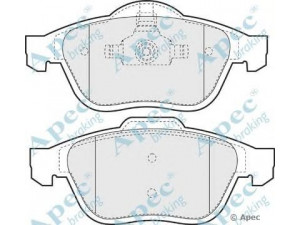 APEC braking PAD1186 stabdžių trinkelių rinkinys, diskinis stabdys 
 Techninės priežiūros dalys -> Papildomas remontas
410600756R, 410607613R, 410607716R