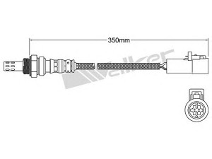 WALKER PRODUCTS 250-24939 lambda jutiklis 
 Išmetimo sistema -> Jutiklis/zondas
1527105