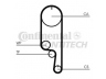 CONTITECH CT1008 paskirstymo diržas 
 Techninės priežiūros dalys -> Papildomas remontas
1145A051, MD342154, X1145A051, XD342154