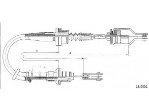 CABOR 18.0051 sankabos trosas 
 Sankaba/dalys -> Sankabos valdymas -> Sankabos trosas
3077099J11
