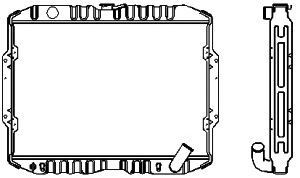 SAKURA  Automotive 1321-0259 radiatorius, variklio aušinimas