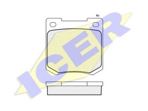 ICER 180044 stabdžių trinkelių rinkinys, diskinis stabdys 
 Techninės priežiūros dalys -> Papildomas remontas
GBP109, GBP127, GBP201, GBP211