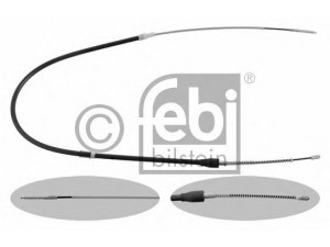 FEBI BILSTEIN 30765 trosas, stovėjimo stabdys 
 Stabdžių sistema -> Valdymo svirtys/trosai
6X0 609 721 F, 6X0 609 721 H, 6X0 609 721 F