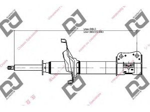 DJ PARTS DS1081GS amortizatorius 
 Pakaba -> Amortizatorius
4180160G30, 4180160G31, 4180161G10