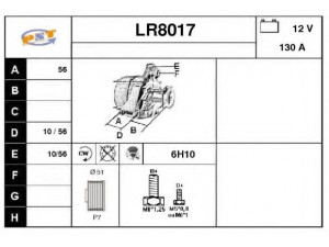 SNRA LR8017 kintamosios srovės generatorius
ERR6413
